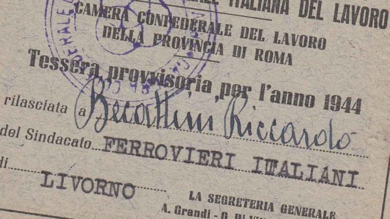 tessera cgil 1944