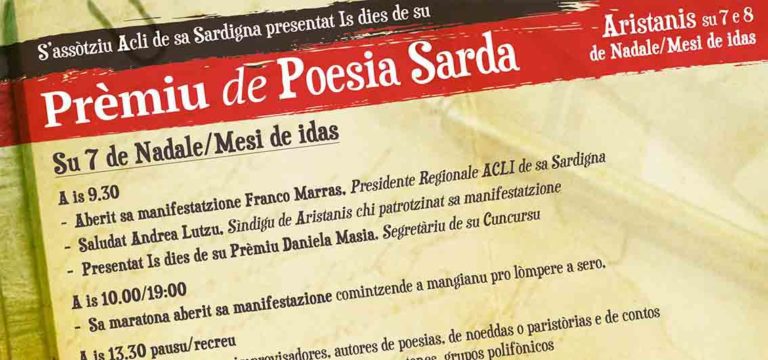 Acli Sardegna poesia sarda